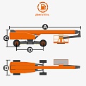 Чертеж Телескопический подъемник AURORA BT36RT
