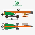 Чертеж Телескопический подъемник Dingli BT44ERT