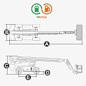 Чертеж Телескопический подъемник Dingli BT22HRT