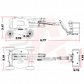 Чертеж Коленчатый подъемник AURORA AR14J 