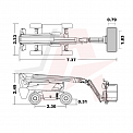 Чертеж Телескопический подъемник AURORA BT16CRT