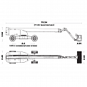 Чертеж Телескопический подъемник Sinoboom TB42RJ PLUS
