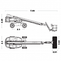 Чертеж Телескопический подъемник Sinoboom TB14J Plus 