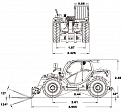 Чертеж Телескопический погрузчик Heli 41THCJ07-QLH (GEN 3)
