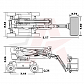 Чертеж Коленчатый подъемник Dingli BA16CHRT2
