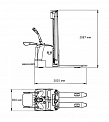 Чертеж Штабелер AURORA CDDK15-III, (Li-ion)
