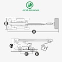 Чертеж Телескопический подъемник Dingli BT26BERT