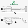 Чертеж Телескопический подъемник Dingli BT28ERT